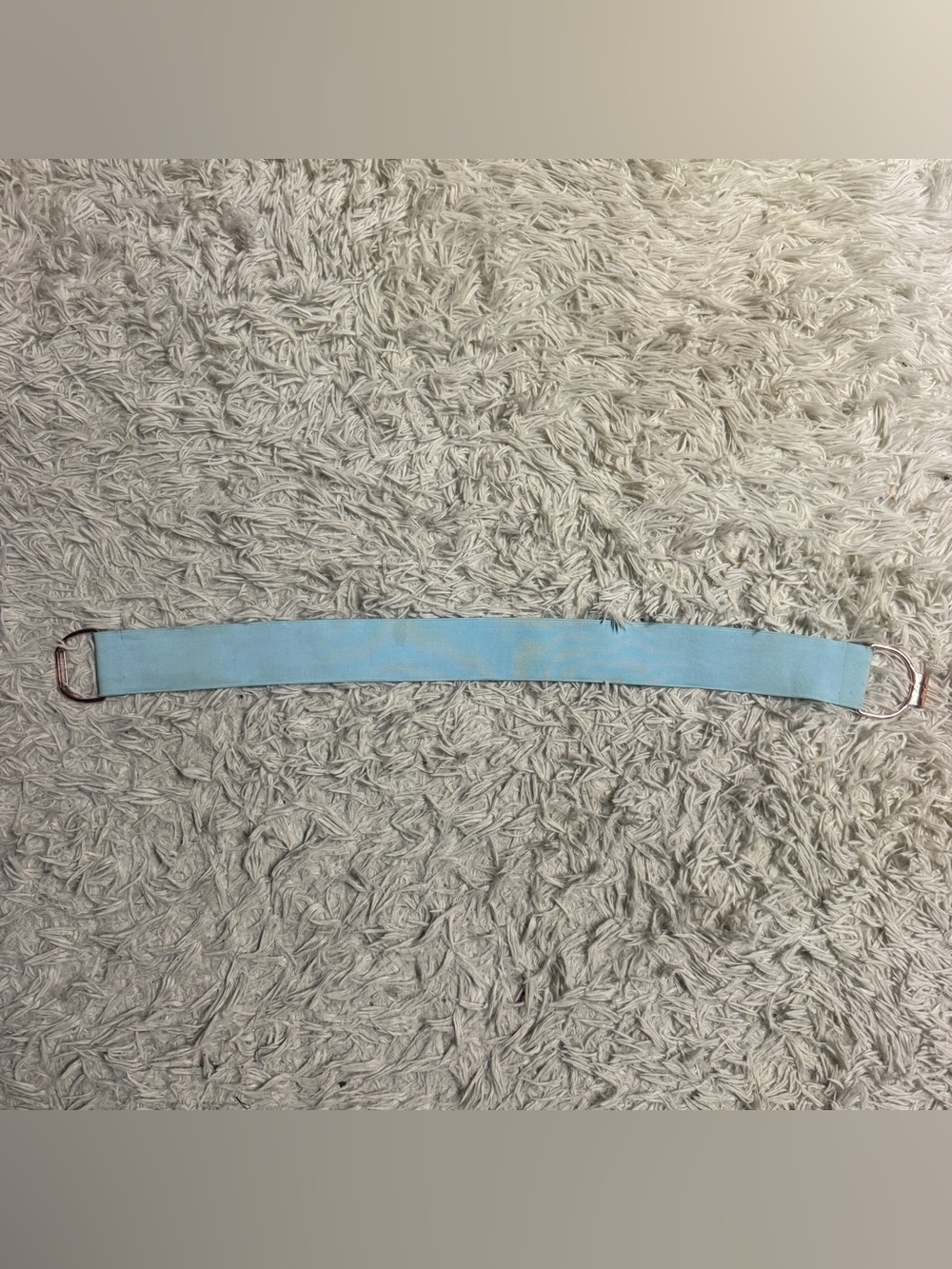 Size Small/Medium Blue Ruespari Elastic Horseback Riding Belt. Small stain.